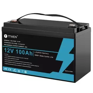 Pay Only €174.99 For Ttwen 12v 100ah Lifepo4 Battery, 4000+ Cycles, For Rvs, Boats, Camping, And Off-grid Power, Non-bluetooth With This Coupon Code At Geekbuying