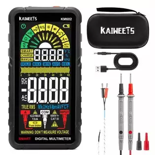 Pay Only €32.99 For Kaiweets Km602 Smart Digital Multimeter - True-rms 6000 Counts, Rechargeable Battery, Flashlight With This Coupon Code At Geekbuying