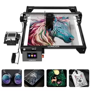Pay Only €639.00 For Longer Ray5 40w Laser Engraver, 24000mm/min Speed, 0.100.15mm Laser Spot, Working Area 385385mm, 8-diode With Fac, One-pass Cut 20mm Basswood/0.15mm Stainless Steel With This Coupon Code At Geekbuying