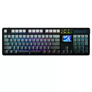 Order In Just $104.99 Skyloong Gk104 Pro 3.0 Dual-screen Wireless Mechanical Keyboard, 104-key Hot-swappable Ktt Rose Silver Linear Switch, Tri-mode Wired & 2.4g & Bluetooth, 8000mah Battery, Rgb Backlit With This Coupon At Geekbuying