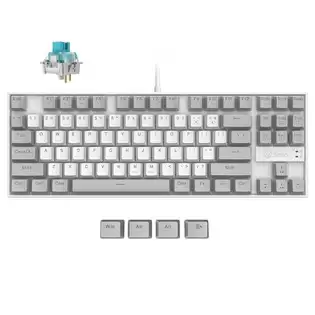 Order In Just €64.99 3inus 87-key 5-in-1 Mechanical Keyboard, Multi-port Hub, Hot-swappable Usb-c Wired Gaming Keyboard, Compatible With Mac & Windows Os - Blue Switches With This Discount Coupon At Geekbuying