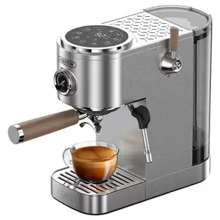 Order In Just €229.00 Hibrew H13 Semi-automatic Coffee Machine, Dual Boiler System With 20-bar Pump Pressure, Touchscreen, Multi-function Brewing Modes, Adjustable Drip Tray - Silver With This Discount Coupon At Geekbuying