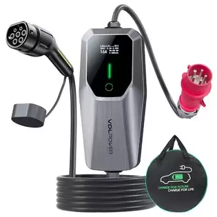 Pay Only $225.65 For Vdl Power Ec31 Portable Ev Charger, 11kw Fast Charging, 5m Charging Cable, 6a-16a Adjustable Current, Type 2 Cee 3-phase Socket, Iec 62196-2, Ip65 Waterproof, Lcd Screen With This Coupon Code At Geekbuying