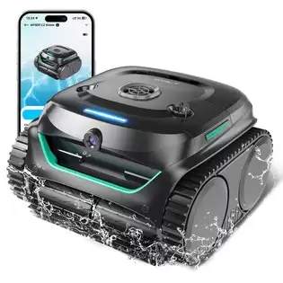 Order In Just €649.00 Wybot C2 Vision Cordless Pool Robot Vacuum (2025 New), Debris Detection With Ai Camera, 8-in-1 Master Cleaning, Two-layer Filtration, Brushless Motors For Powerful Suction, For Pools Up To 200 M, Black Green With This Discount Coupon At Geekbuying