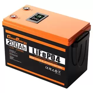 Order In Just €449.00 Cloudenergy 12v 200ah Lifepo4 Battery Pack Backup Power, 2560wh Energy, 6000+ Cycles, Built-in 100a Bms, Lcd Display, Support In Series/parallel, Perfect For Replacing Most Backup Power Rv Boats Solar Trolling Motor, Off-grid With This Discount Coupon A