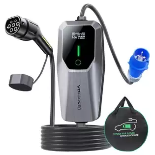 Pay Only $175.75 For Vdl Power Ec21 Portable Ev Charger, 7.36kw Fast Charging, 32a Max Current, Single Phase Cee 3 Pin, 5m Charging Cable, Iec 62196-2 Standard Type 2, Ip65 Waterproof With This Coupon Code At Geekbuying