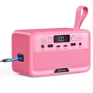 Order In Just €79.99 Daranener Youyo R100 100w Portable Power Station, 4x Usb, 1x Dc And 2x Ac Ports, 89.6wh Lifepo4, Led & Compact, Pink With This Discount Coupon At Geekbuying