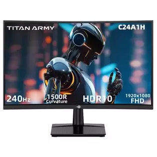 Order In Just $109.99 Titan Army C24a1h Gaming Monitor, 23.6 Inch 1500r Curved Va Screen, 1920*1080, 240hz Refresh Rate, Dynamic Od, Freesync, Hdr10, 10 Scenario Modes, 96% Srgb, Game+, 1*hdmi 2.0, 1*dp1.2, 1*audio, Low Blue Light With This Coupon At Geekbuying